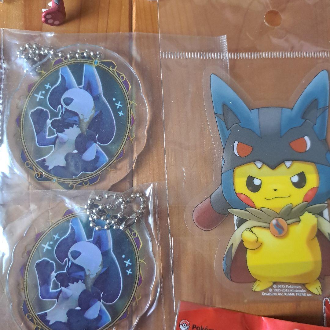 ポケモン ルカリオ メガルカリオ メガポンチョを着たピカチュウ グッズセット