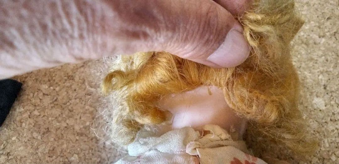 三越ドール　フラーティアイ　大正　昭和　サクラビスク　人形