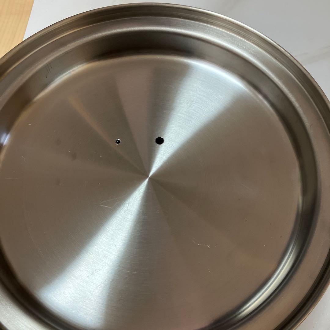 シモリュウ 18-10 電磁対応 エクストラ 深型 両手鍋 26cm 霜龍器物