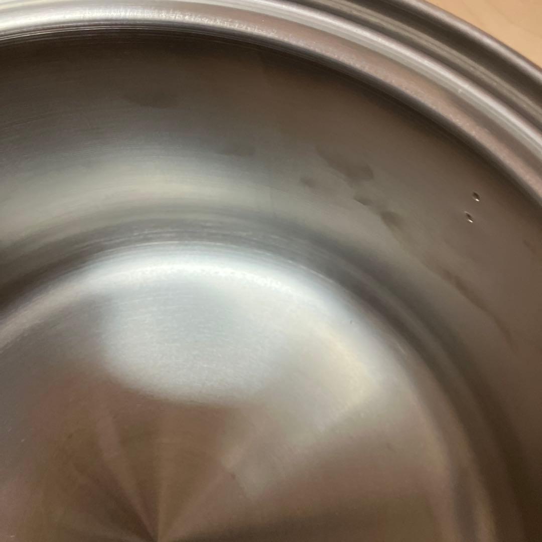 シモリュウ 18-10 電磁対応 エクストラ 深型 両手鍋 26cm 霜龍器物