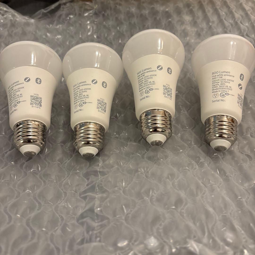 PHILIPS Hue LED電球 E26 4個セット