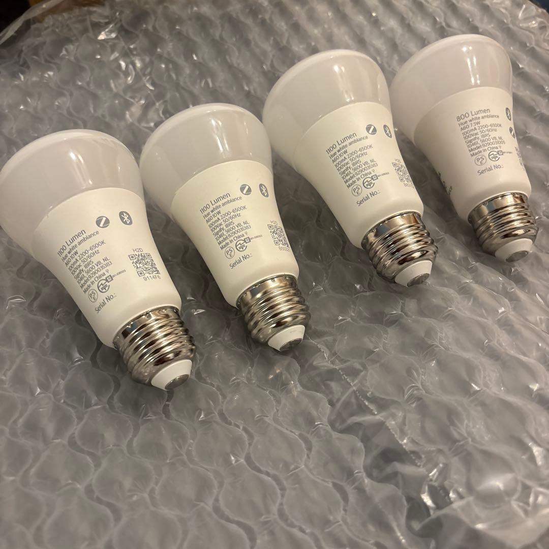 PHILIPS Hue LED電球 E26 4個セット