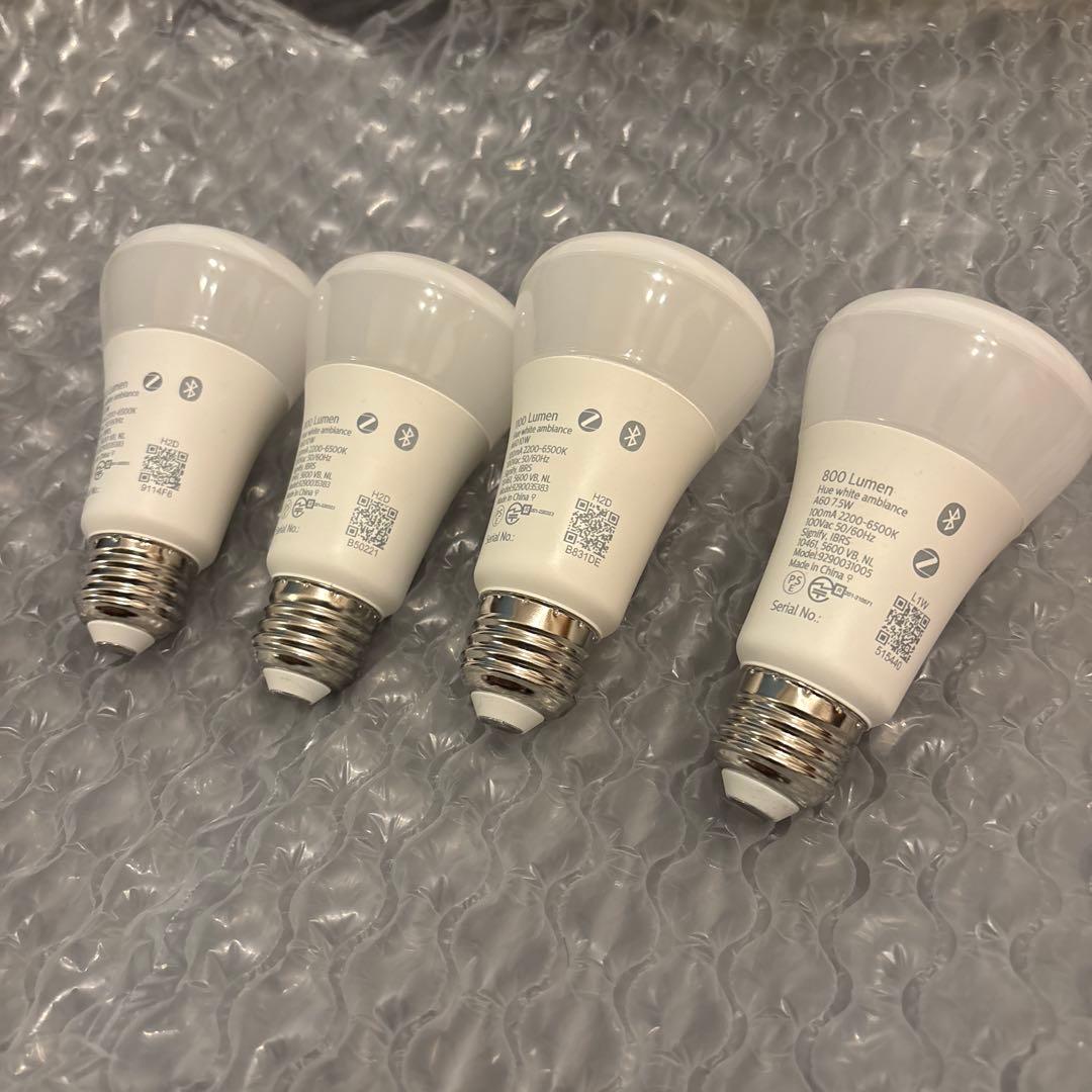 PHILIPS Hue LED電球 E26 4個セット