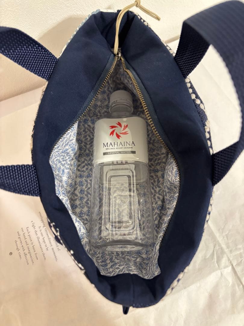 ハンドメイド　ミナ ペルホネン　ピースファブリック　角底トート