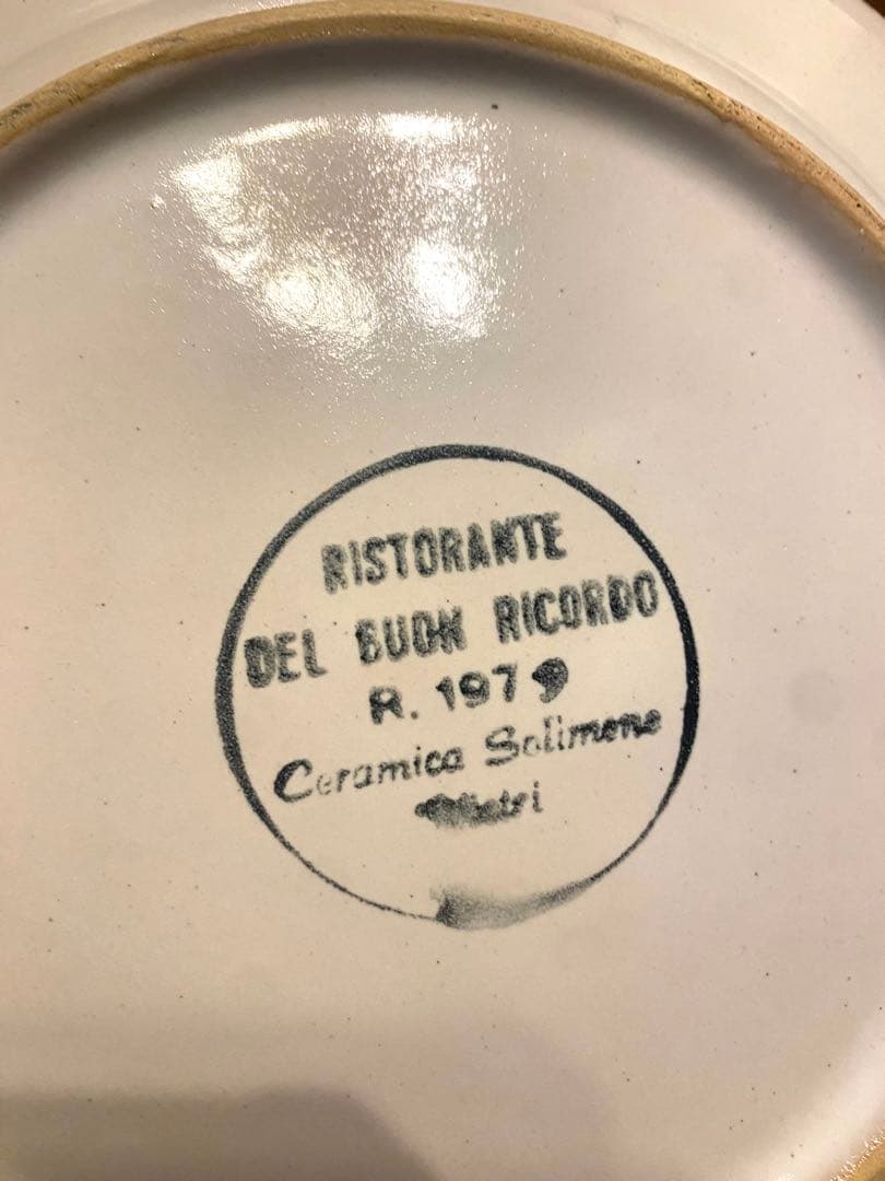 ブオンリコルド　イタリア製絵皿　1979 Marostica