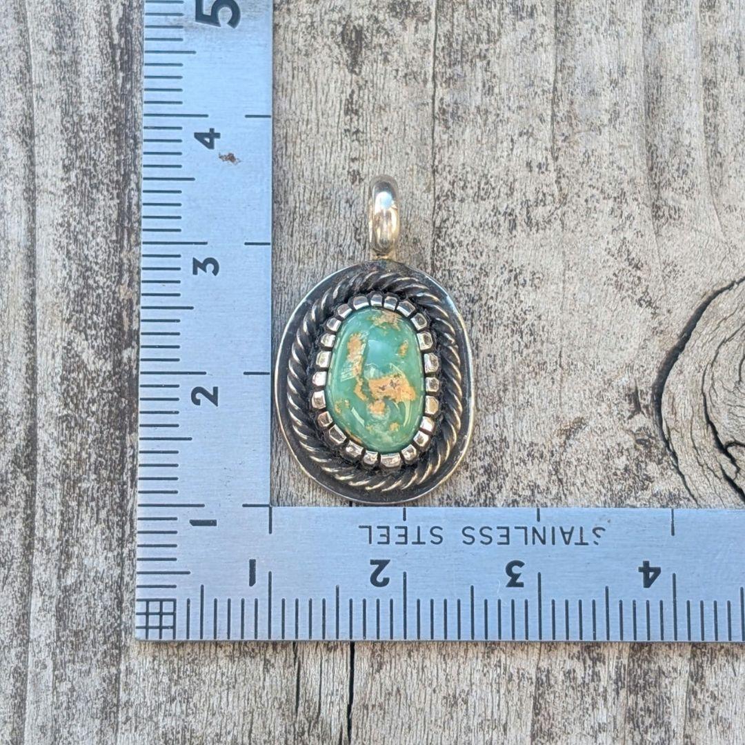 ハンドメイドのターコイズトップ　ペンダントトップ