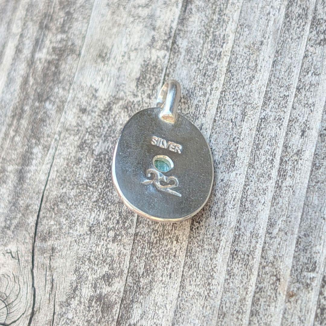 ハンドメイドのターコイズトップ　ペンダントトップ