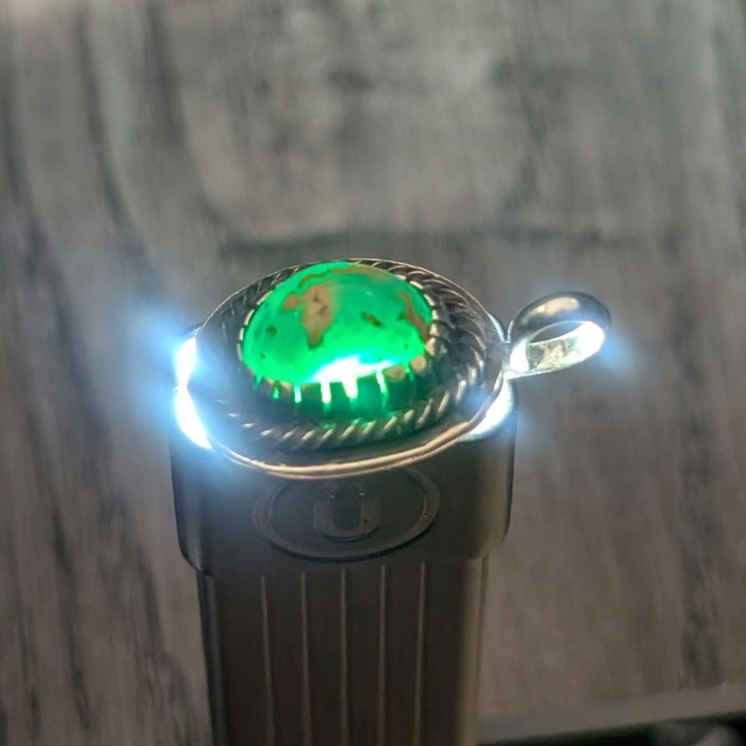 ハンドメイドのターコイズトップ　ペンダントトップ