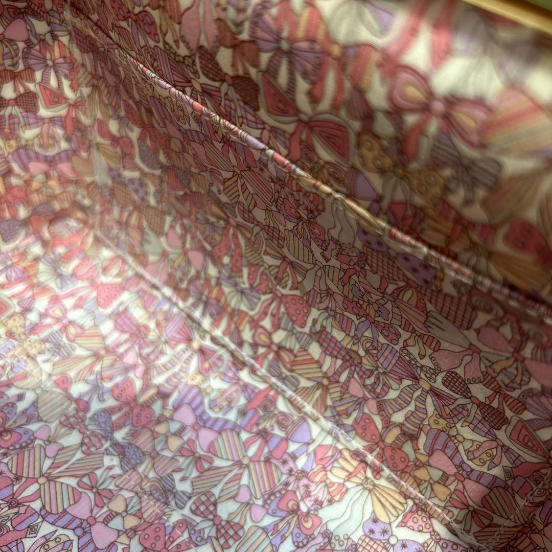 1998.ハンドメイド　18cm底板付きがま口バッグ　フランシュリッペ