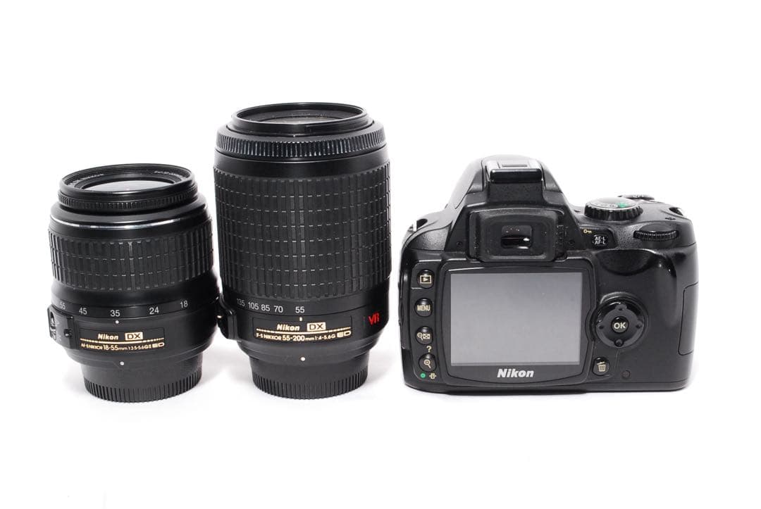 すぐ使える◆Nikon D40x◆標準＆望遠Wレンズ◆スマホ転送◆一眼レフカメラ