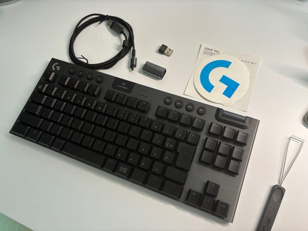 【美品清掃済み】Logicool G913TKL キーボード タクタイル 茶軸