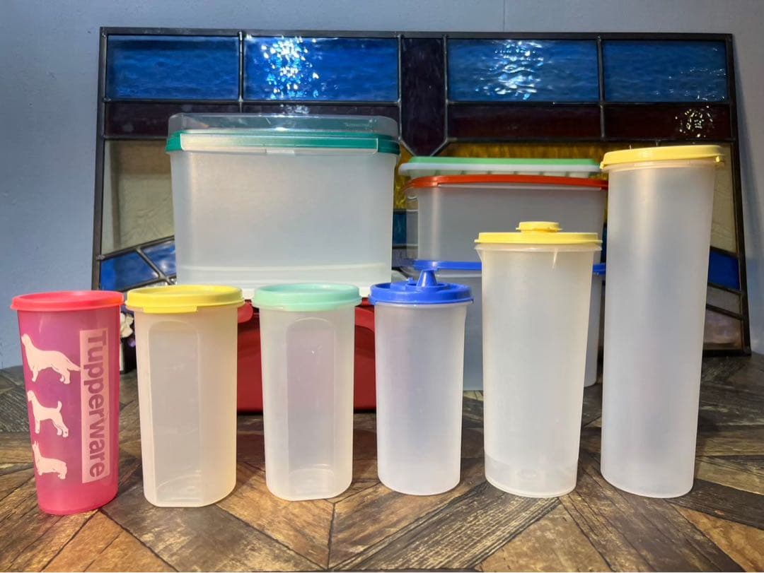 タッパーウェア 大量 セット 昭和レトロ 当時物 まとめ売り キッチン 保存容器