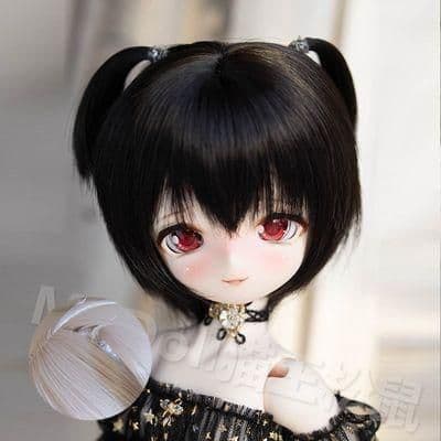 WE108 BJD 1/3 人形 ドール　用ウィッグ カツラ 耐熱 ハンドメイド