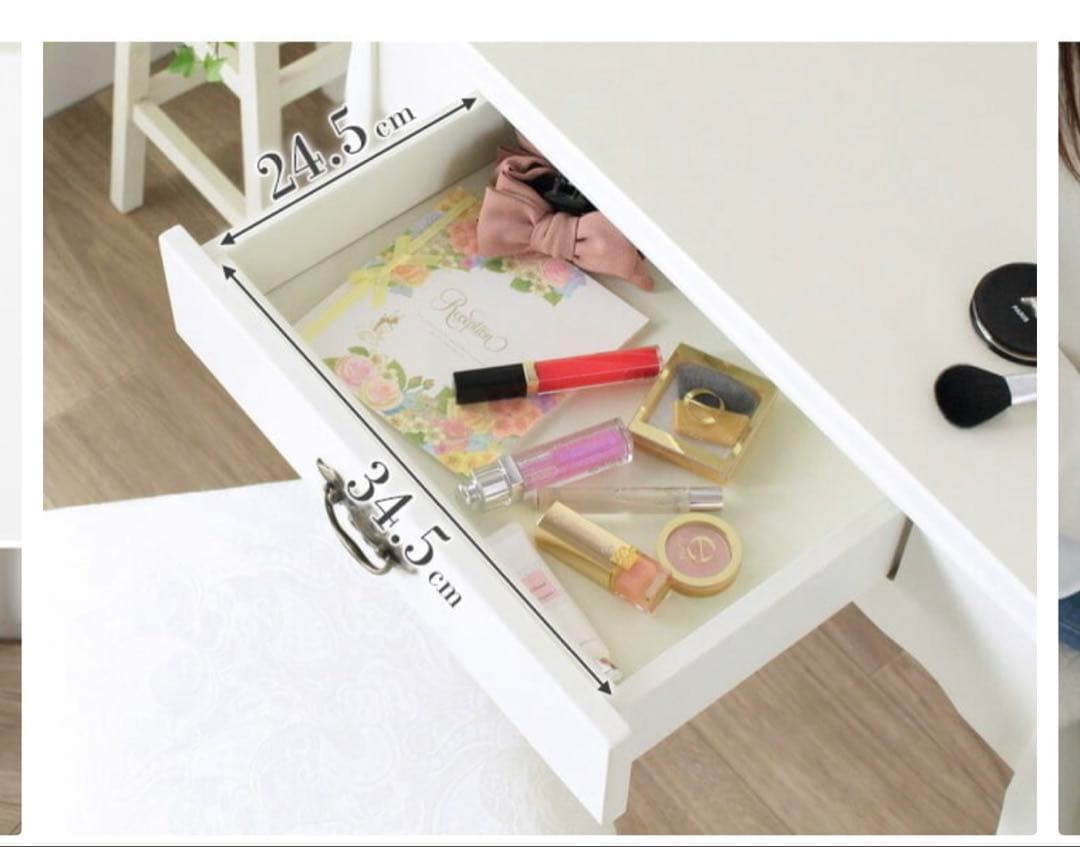 姫系 アンティーク 猫脚 ドレッサー