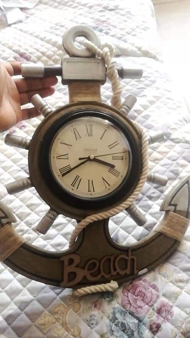 地中海風ミュートート時計柱時計