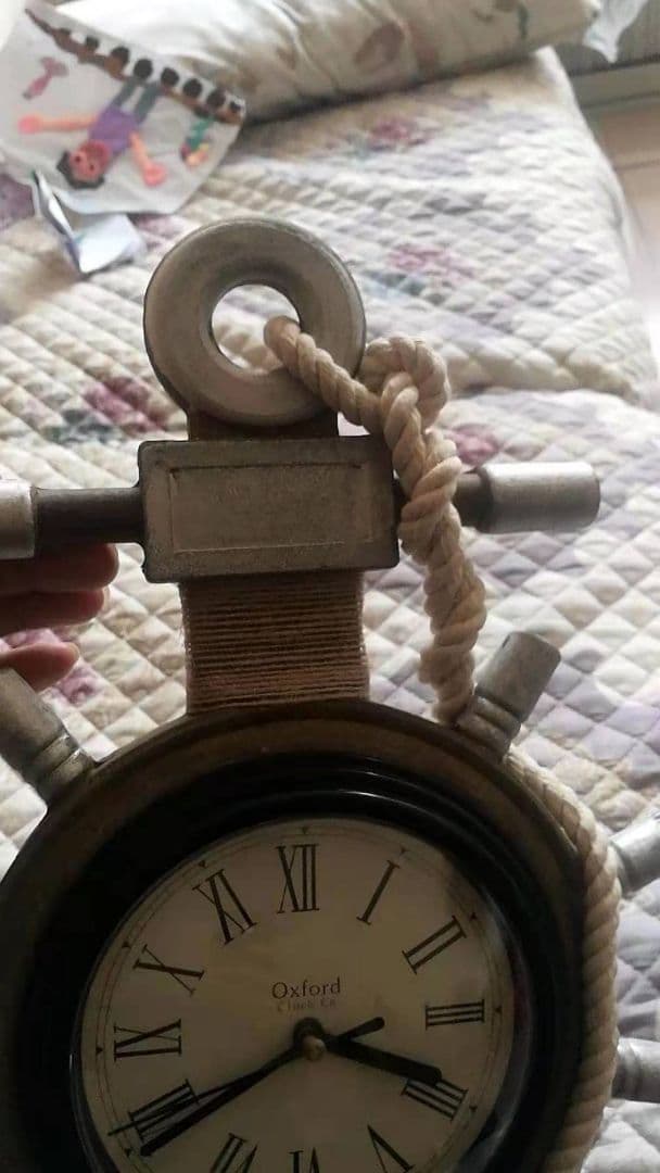 地中海風ミュートート時計柱時計