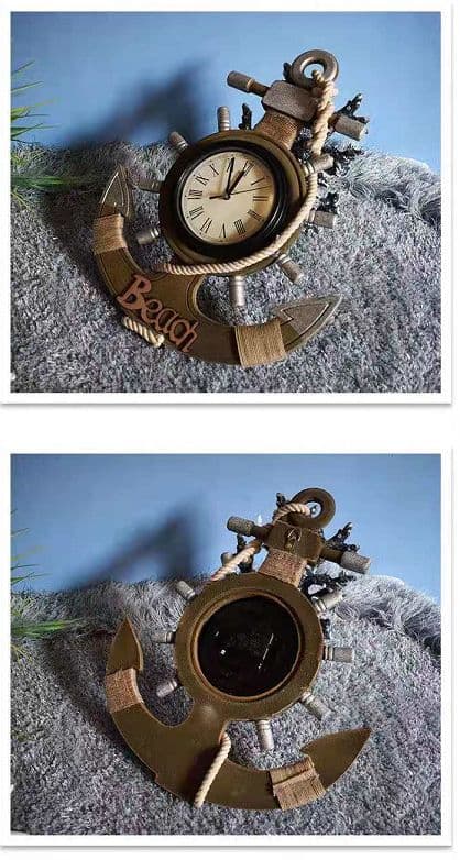 地中海風ミュートート時計柱時計