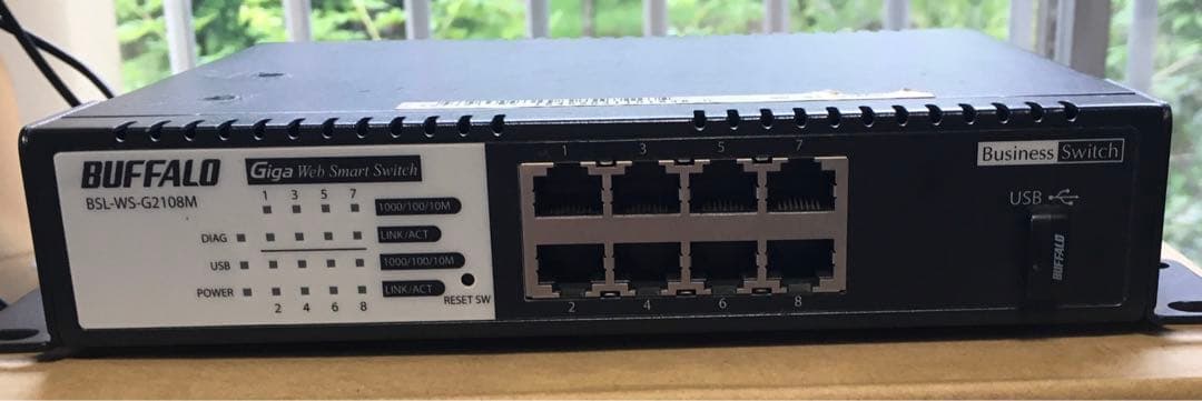 BUFFALO BSL-WS-G2108M バファロー8ポートスイッチングハブ