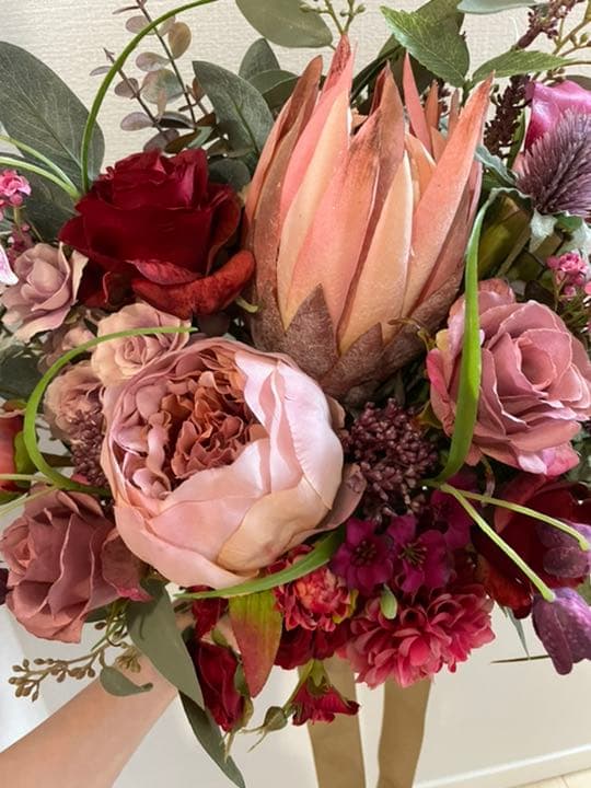 アーティフィシャルフラワーブーケ　結婚式