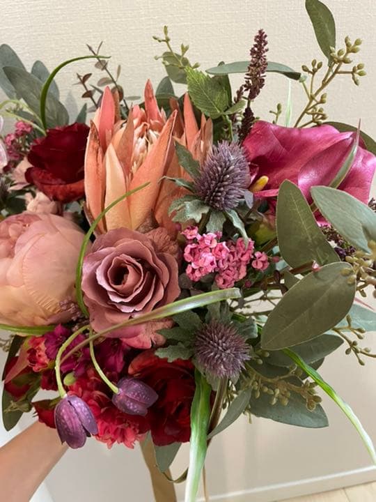 アーティフィシャルフラワーブーケ　結婚式