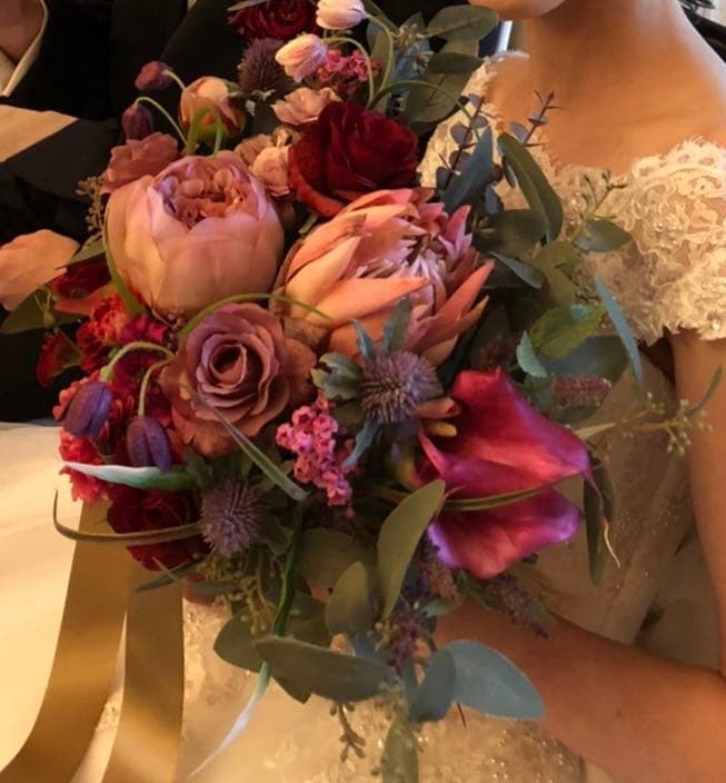 アーティフィシャルフラワーブーケ　結婚式