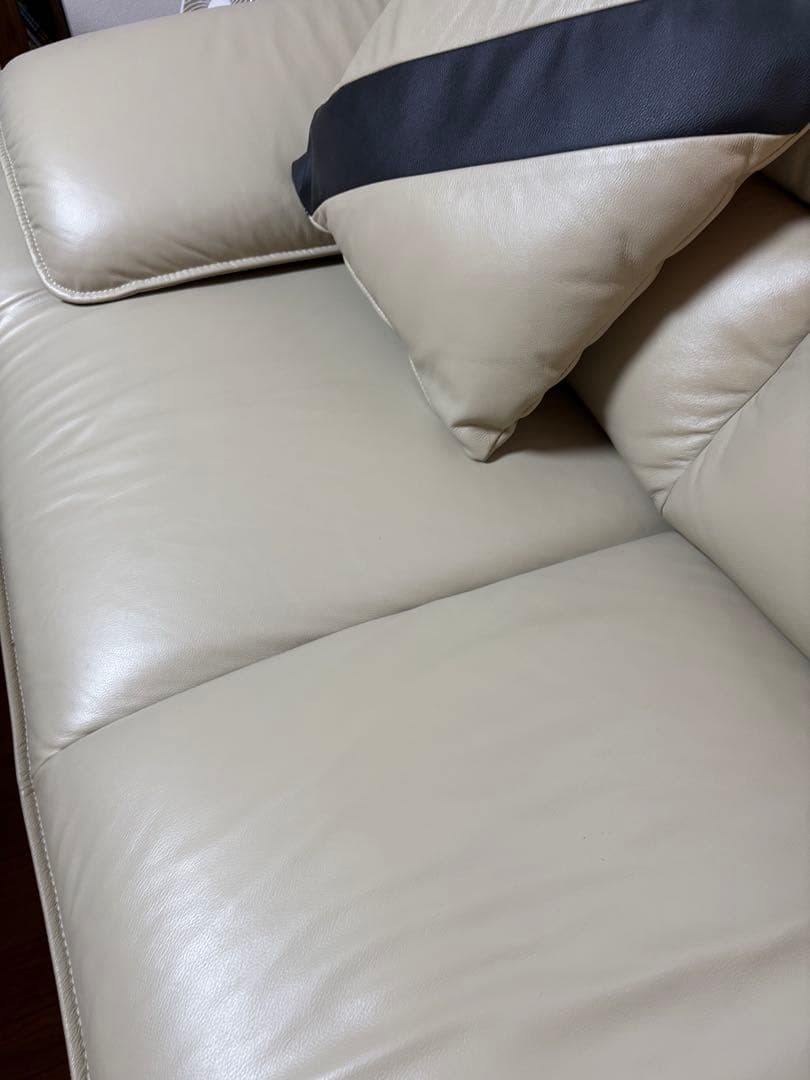 ニトリ　2人用本革ソファ(ロゾ4 BE ホンカワ)