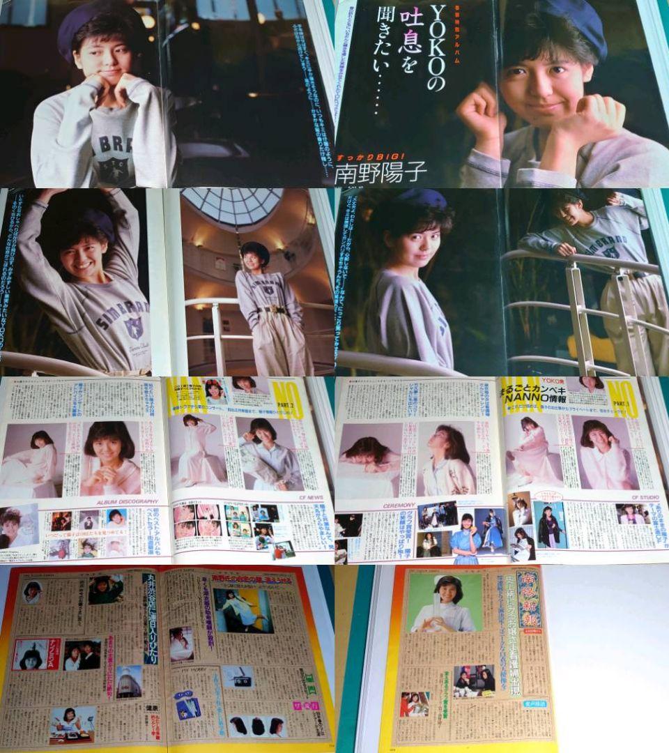 南野陽子　1986年〜1990年 大量　切り抜き　ファイル　2冊　120P