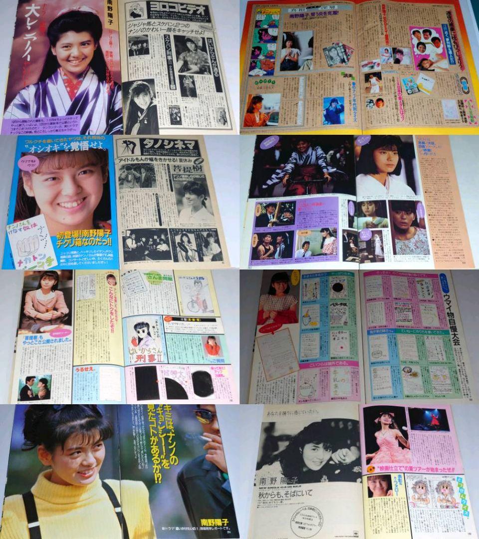 南野陽子　1986年〜1990年 大量　切り抜き　ファイル　2冊　120P