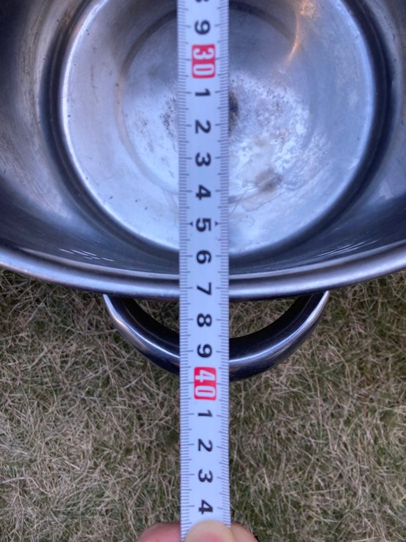 ステンレス製 寸胴鍋 約40cm