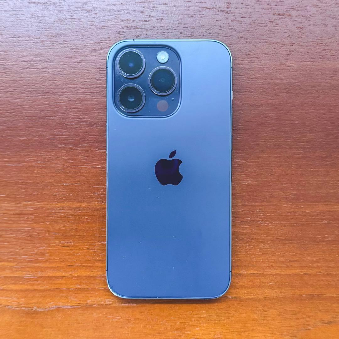 【美品】Apple iPhone 14 Pro 128GBディープパープル 本体