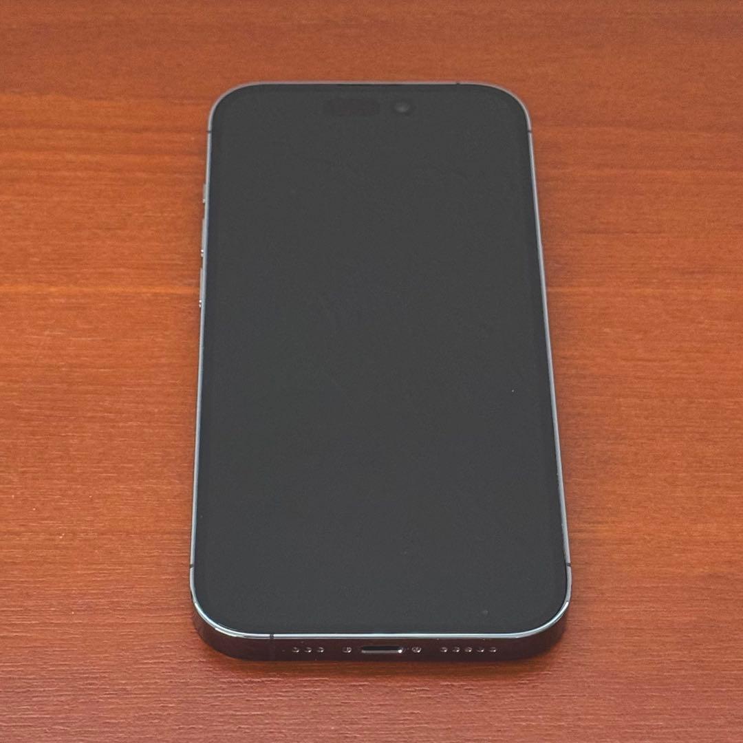 【美品】Apple iPhone 14 Pro 128GBディープパープル 本体