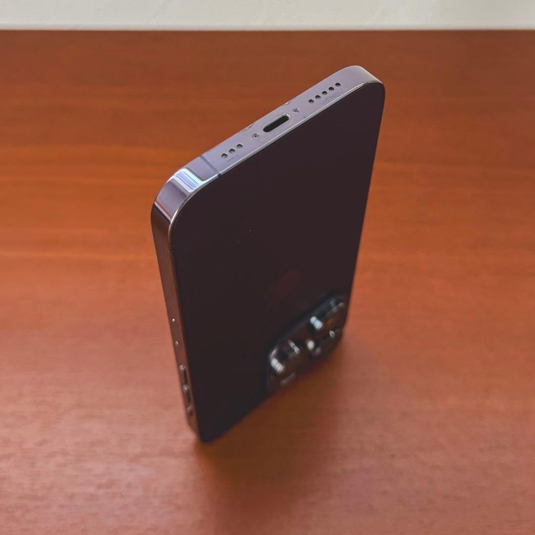 【美品】Apple iPhone 14 Pro 128GBディープパープル 本体