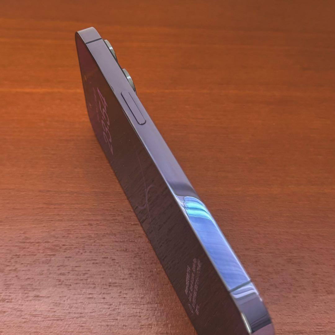 【美品】Apple iPhone 14 Pro 128GBディープパープル 本体