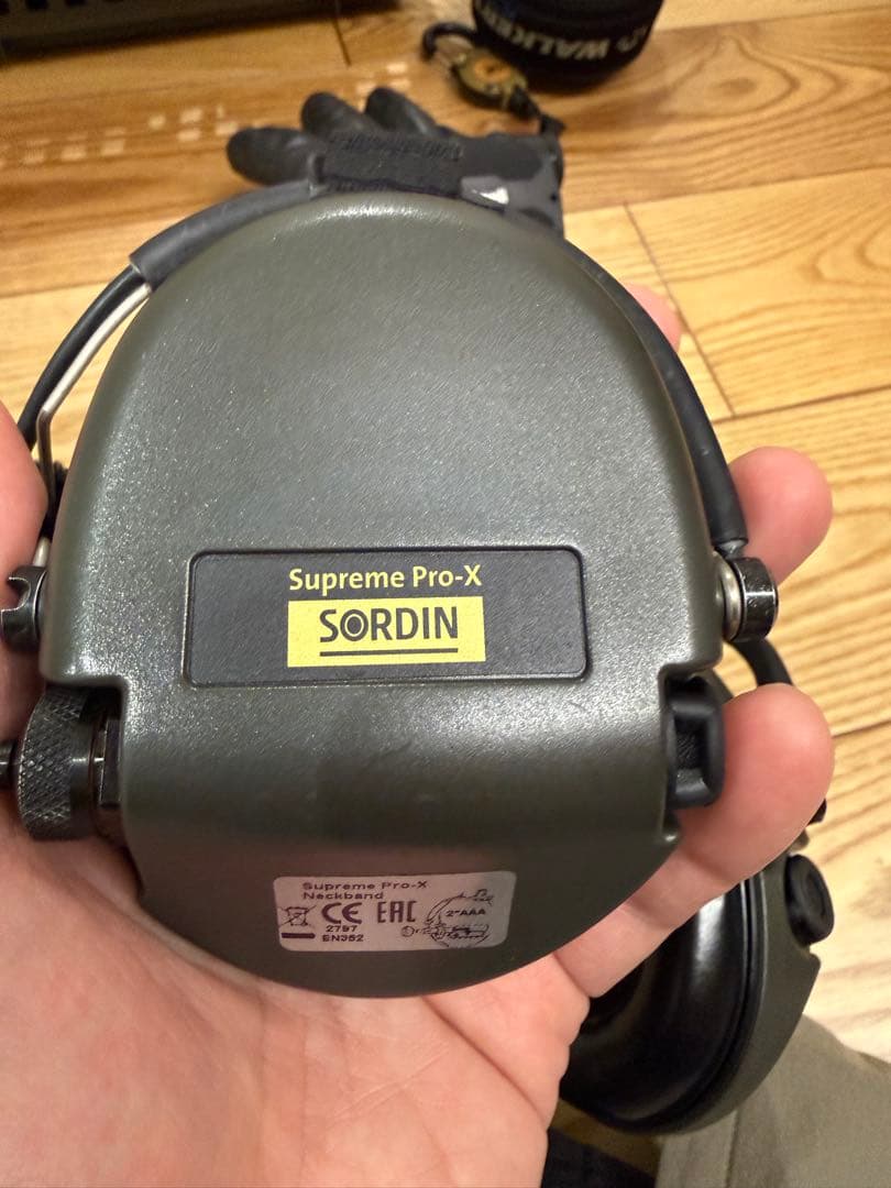 SORDIN Supreme Pro-X 　電子イヤーマフ　ネックバンド