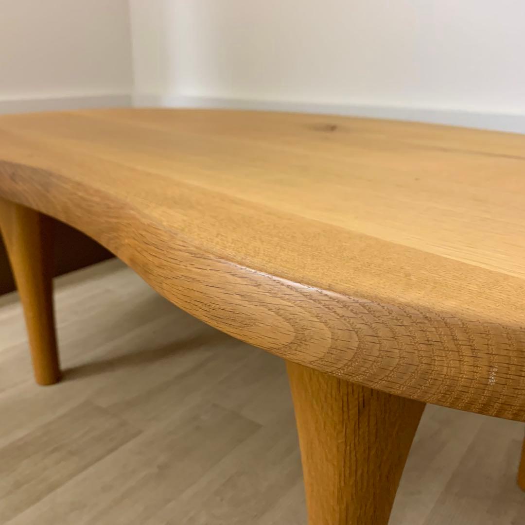 【美品】HIDA 飛騨産業 森のことば 豆型リビングテーブル センターテーブル