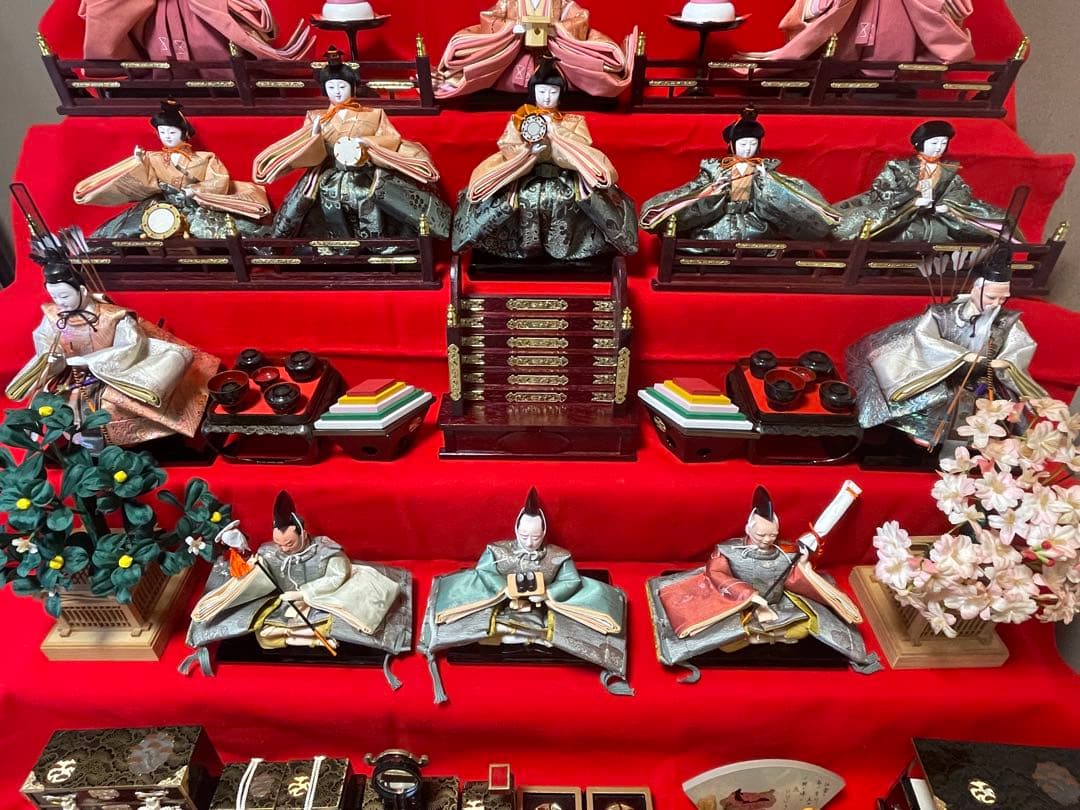 京都系 作家物 雛人形一式 人形司 鬼寿作 松慶雛 京雛殿上【引取り限定】