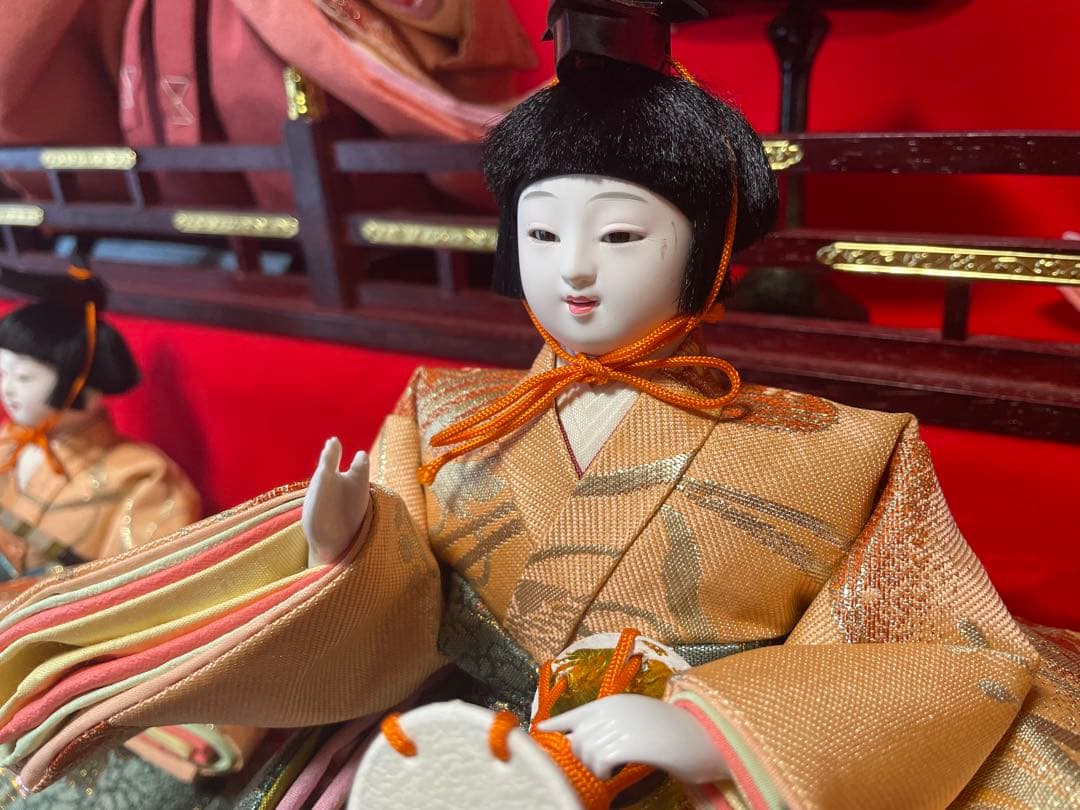 京都系 作家物 雛人形一式 人形司 鬼寿作 松慶雛 京雛殿上【引取り限定】