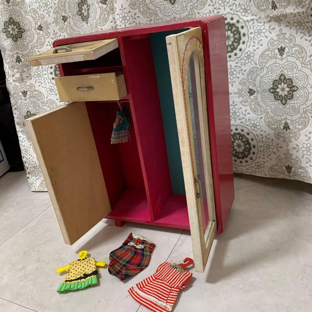リカちゃん 昭和レトロ 洋服タンス ハンガー洋服セット♪ 50年前