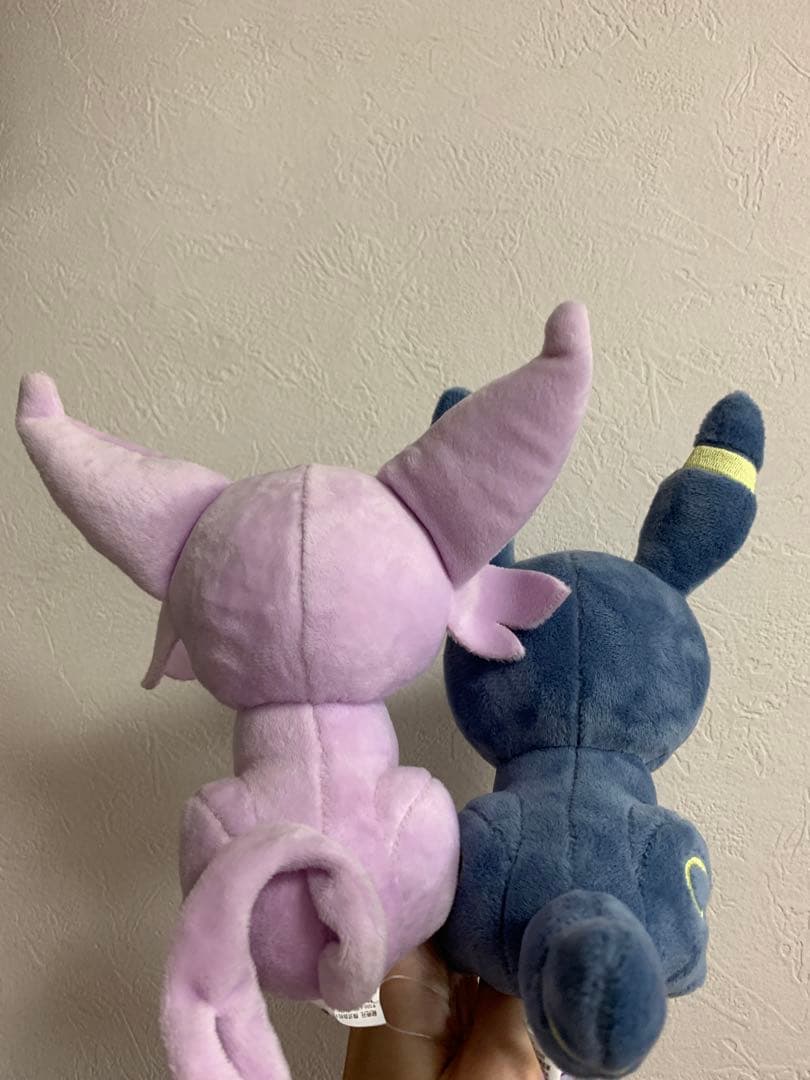 タグ付き　へんしんメタモン　エーフィ　ブラッキー　ぬいぐるみ