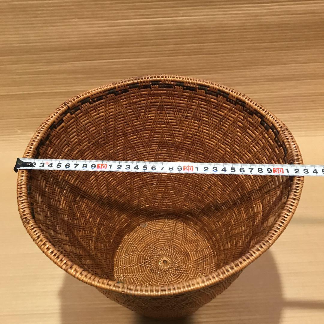 バリ島　アタ　バスケット かご　ゴミ箱　3