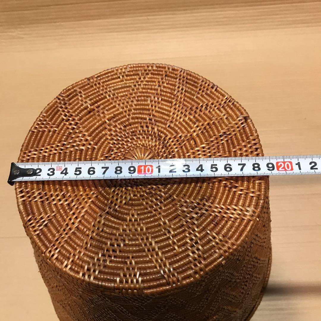 バリ島　アタ　バスケット かご　ゴミ箱　3