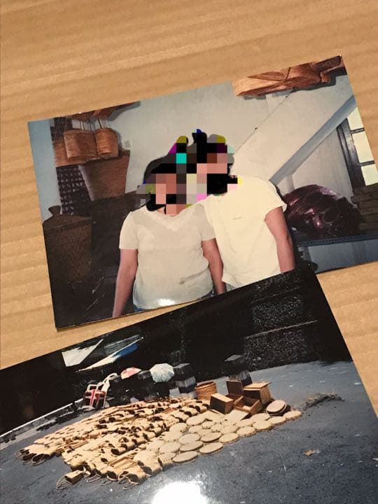 バリ島　アタ　バスケット かご　ゴミ箱　3