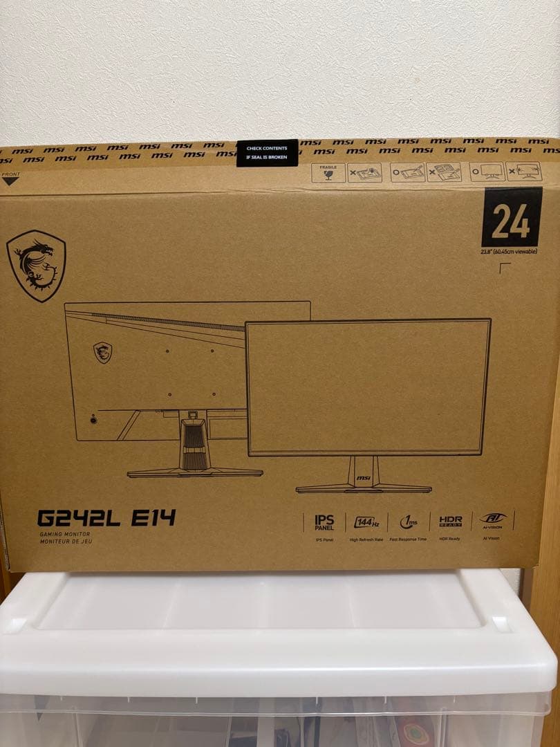 MSI 23.8型 ゲーミングモニター　G242L-E14