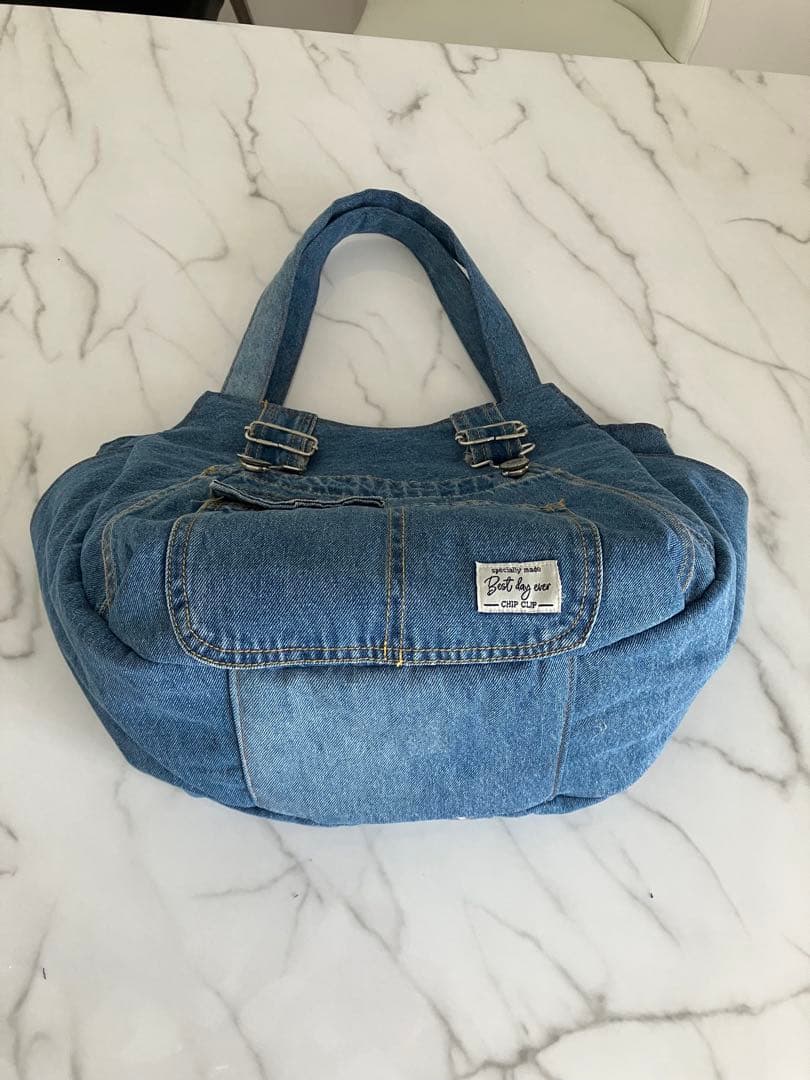 698 ANCO ANCO　大きめデニムリメイクバックハンドメイド