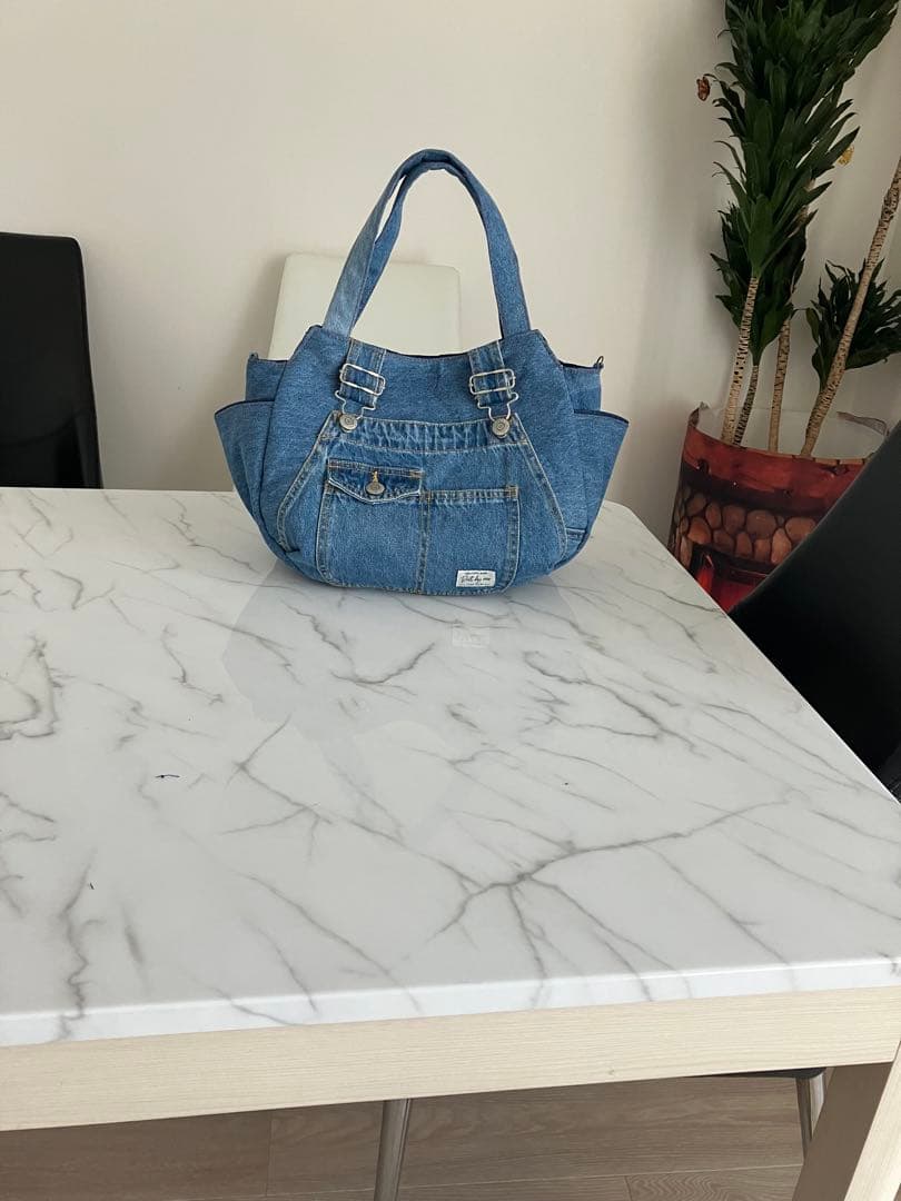 698 ANCO ANCO　大きめデニムリメイクバックハンドメイド