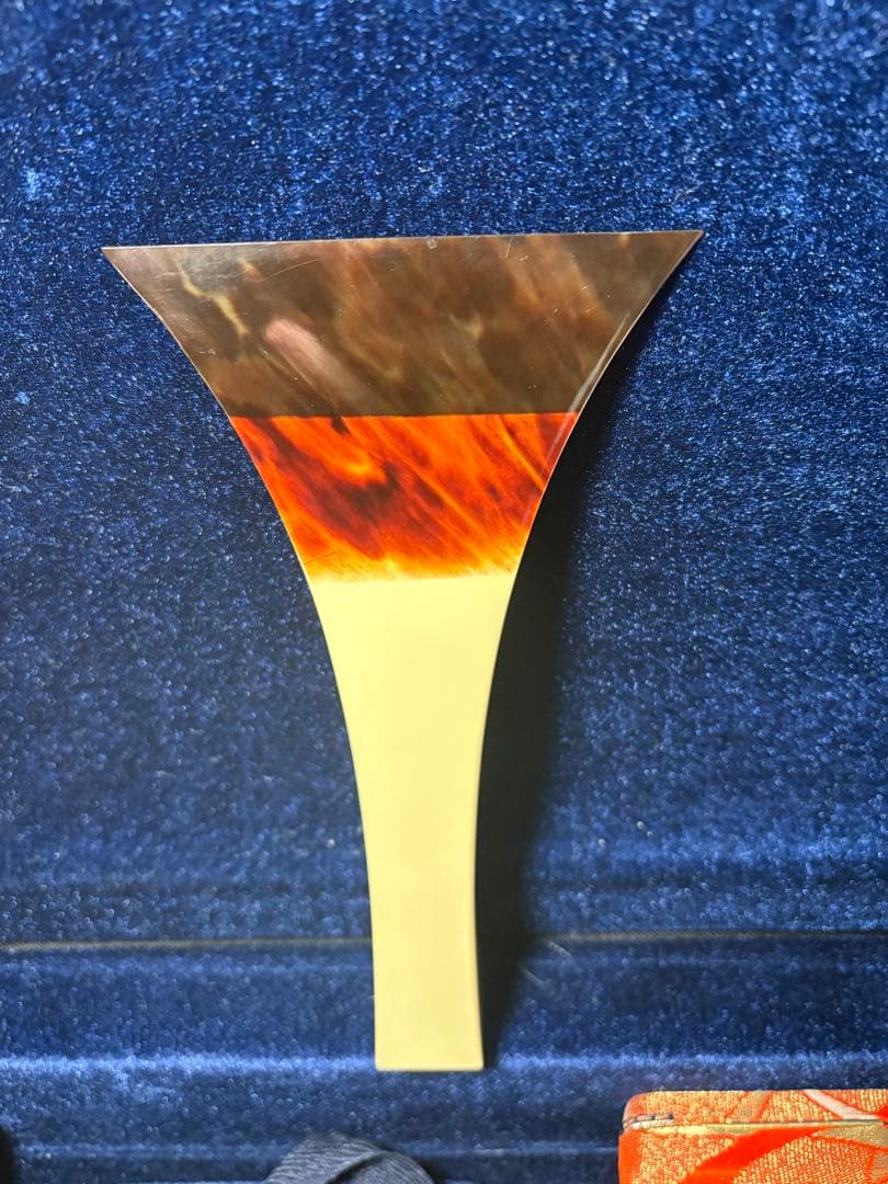 長唄三味線 細棹 ジャンク ケース、撥付き