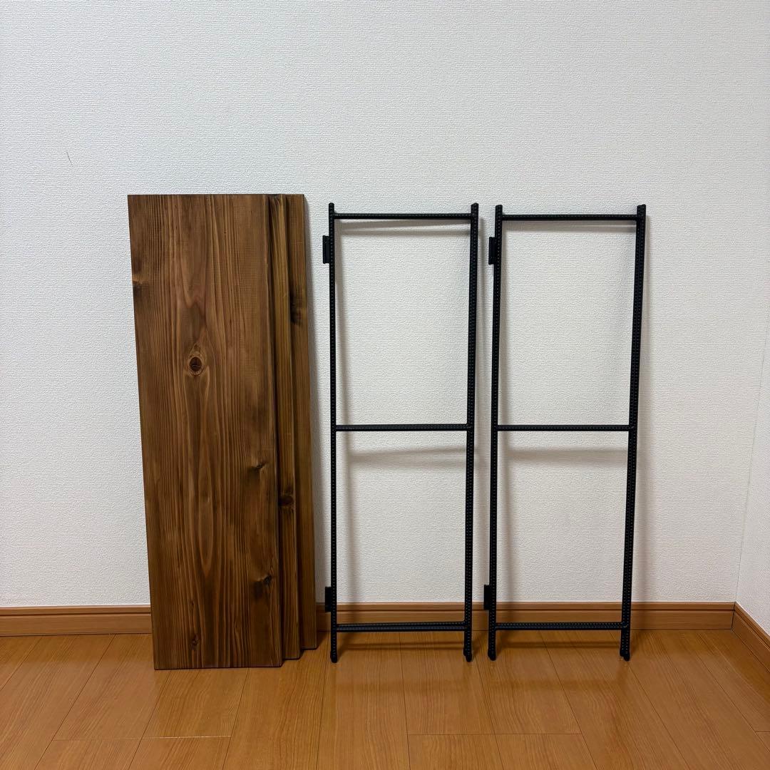 オープンシェルフ　折り畳みラック　什器　インダストリアル　植物棚　カフェ風
