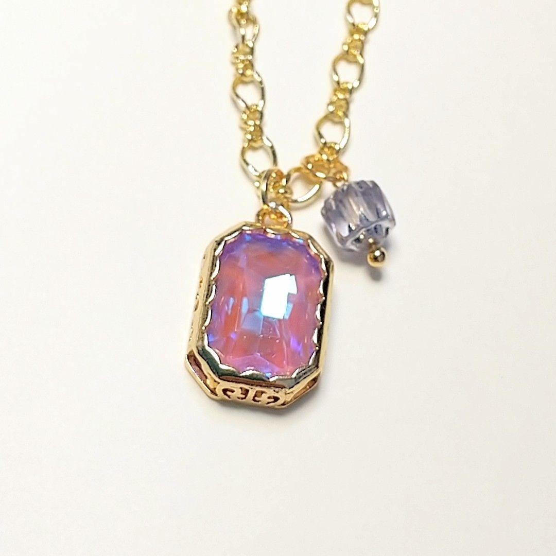 SOLD◆ ハンドメイド ミニ バッグ チャーム キーホルダー チェーン ガラス