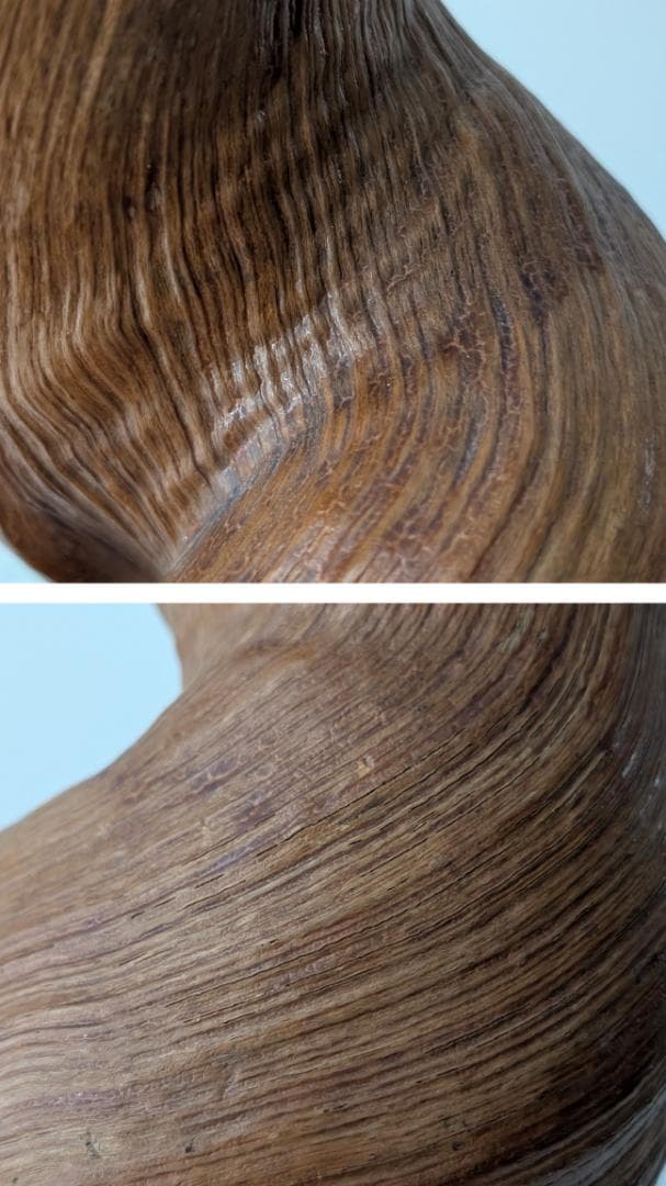 ビンテージ 40s 天然木 くり抜き オブジェ 一輪挿し プランター 戦前 希少