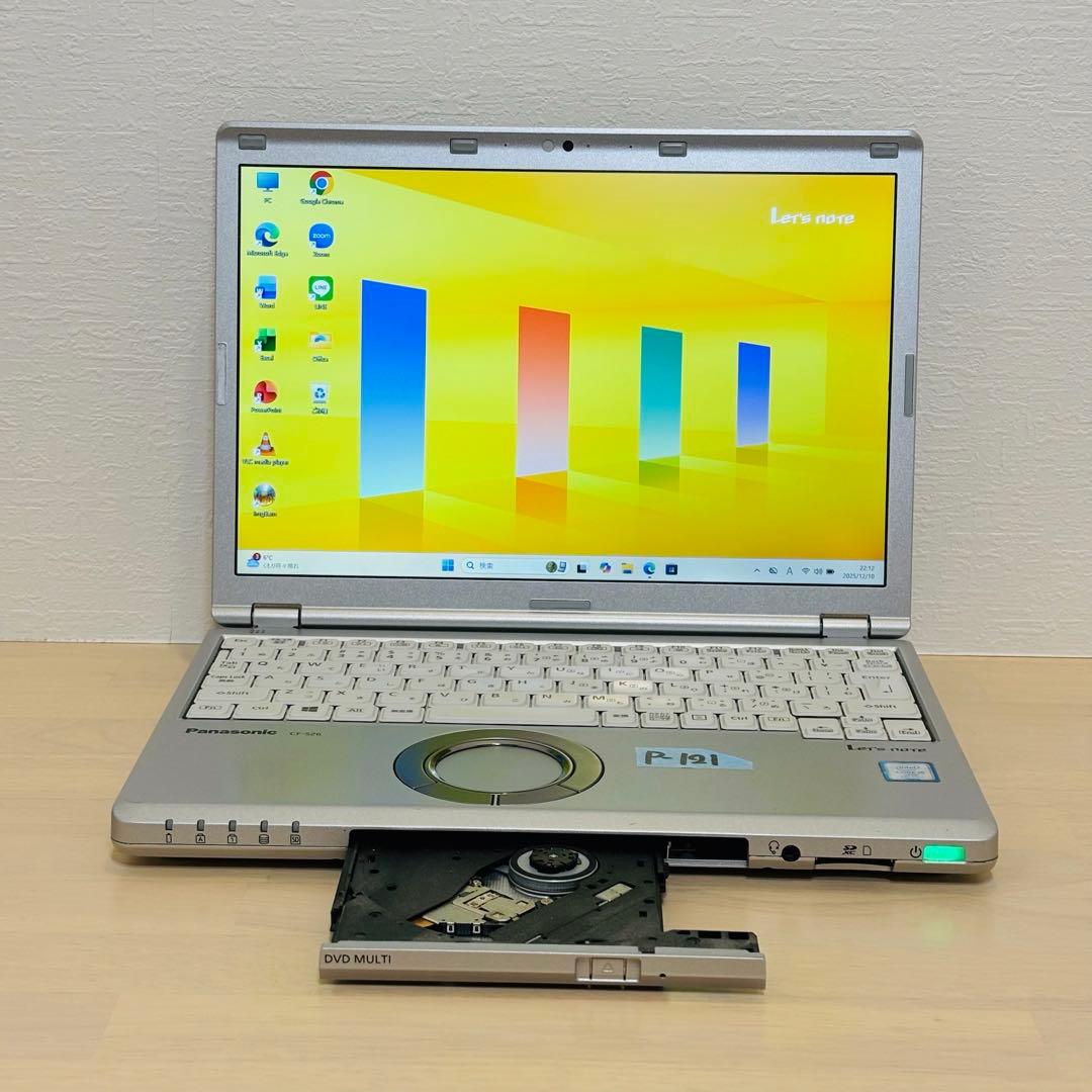 レッツノート PC Windows11 SSD DVD オフィス付き P-121